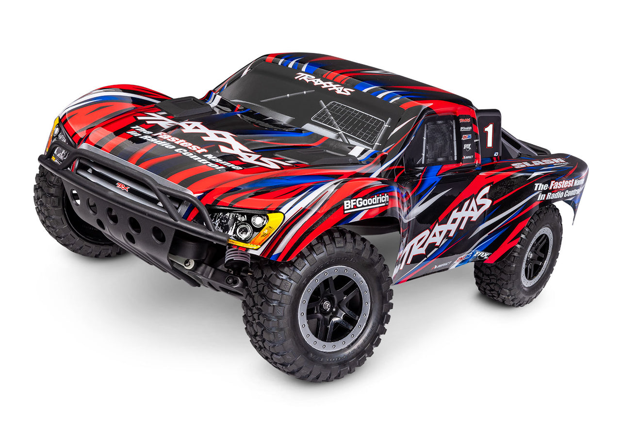 58334-4RED Traxxas 1/10 Slash 2WD, BL-2s HD Brushless - Red