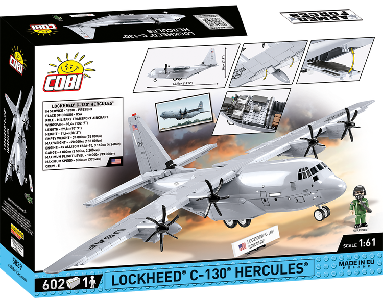 COBI-5839 COBI Lockheed C-130 Hercules Transport : Ensemble #5839