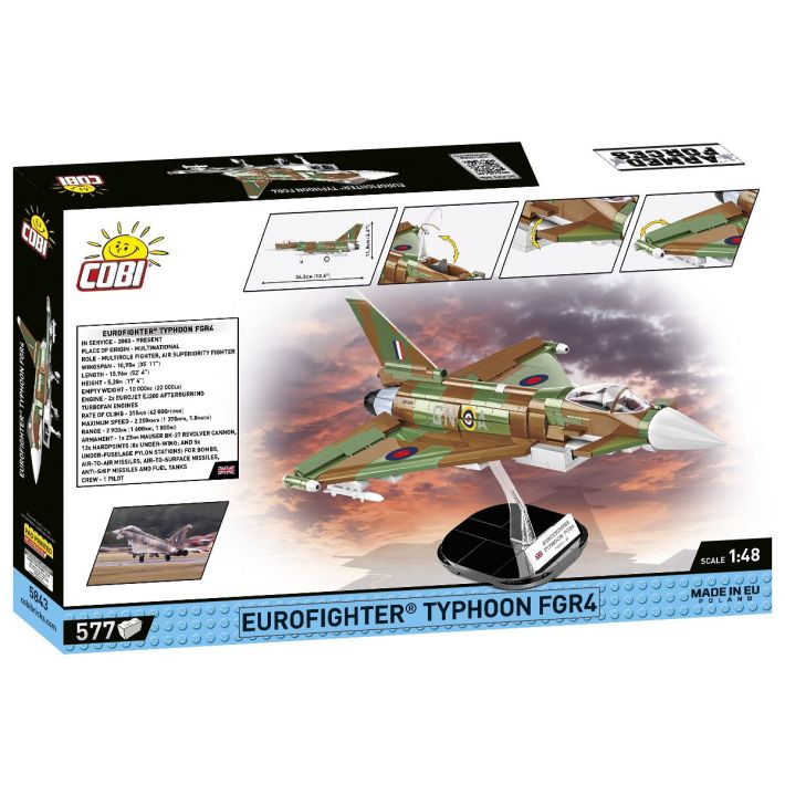 COBI-5843 COBI 577 PCS ARMED FORCES /5843/ EUROFIGHTER TYPHOON FGR4