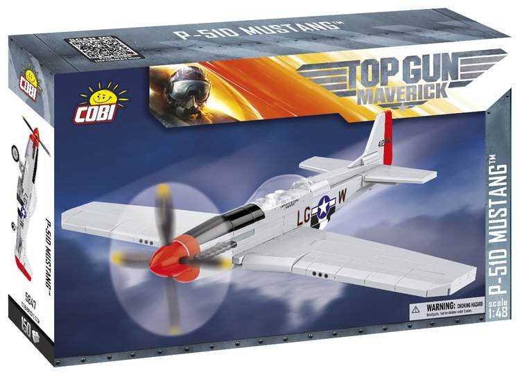 COBI-5847 COBI TOP GUN P-51D Mustang Fighter 1/48 : Set #5847