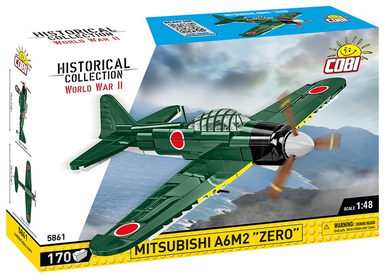 COBI-5861 COBI Mitsubishi A6M2 "Zero" Fighter: Set #5861