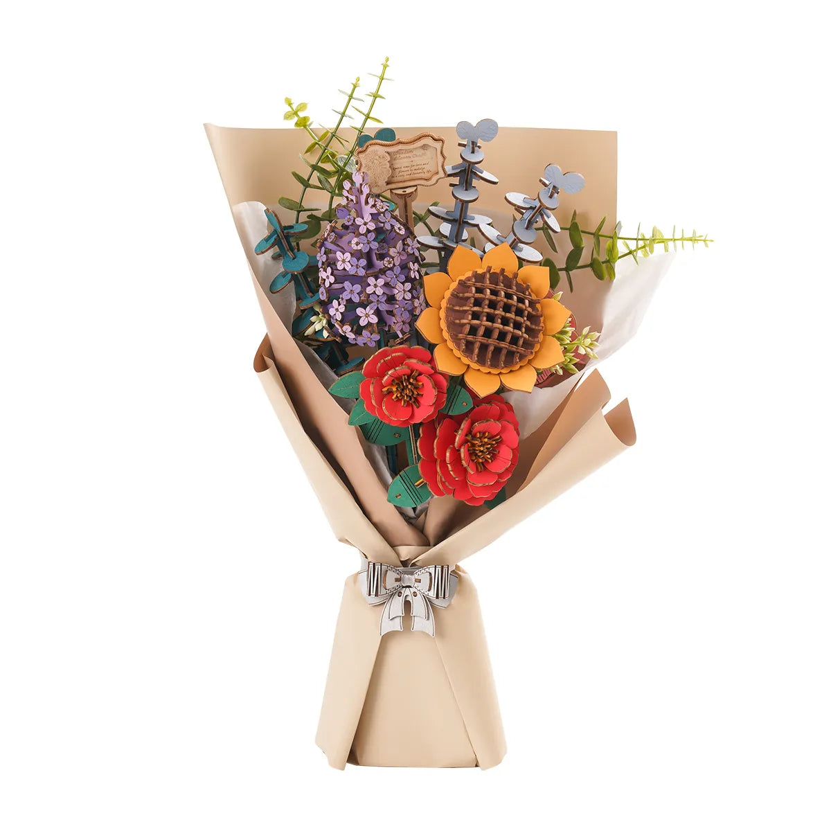 ROETW01H Rowood Wooden Flower Bouquet