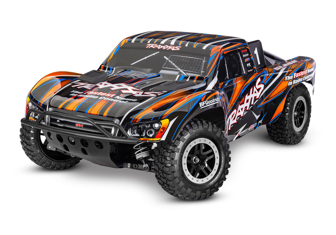 68386-4ORANGE Traxxas Slash 4X4 1/10 Scale VXL Extreme HD - Orange