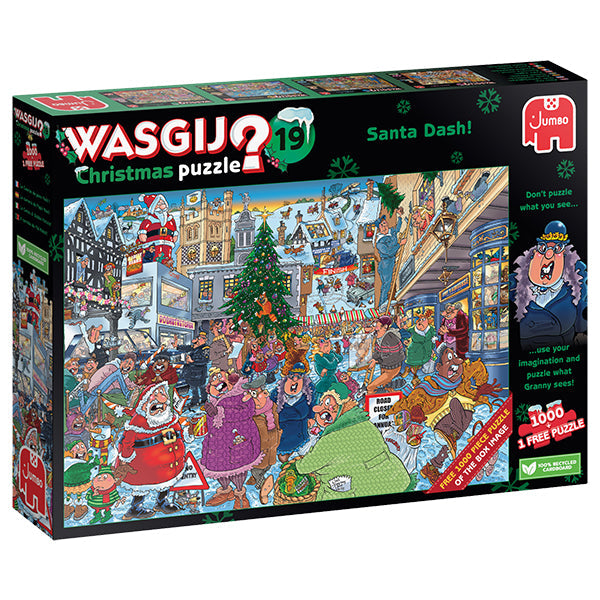 Wasgij - Le Père Noël en folie ! Puzzle de 1000 pièces