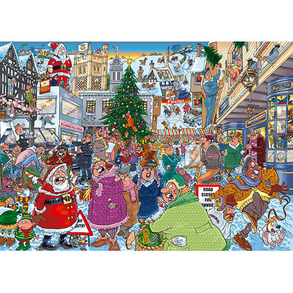 Wasgij - Le Père Noël en folie ! Puzzle de 1000 pièces