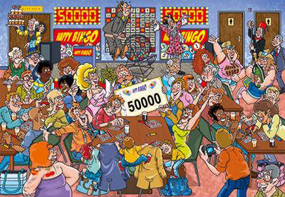 Wasgij - Le puzzle de 1000 pièces : une gaffe de bingo