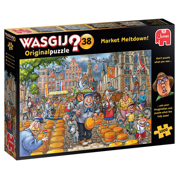 Wasgij - Le marché s'effondre ! Puzzle de 1000 pièces