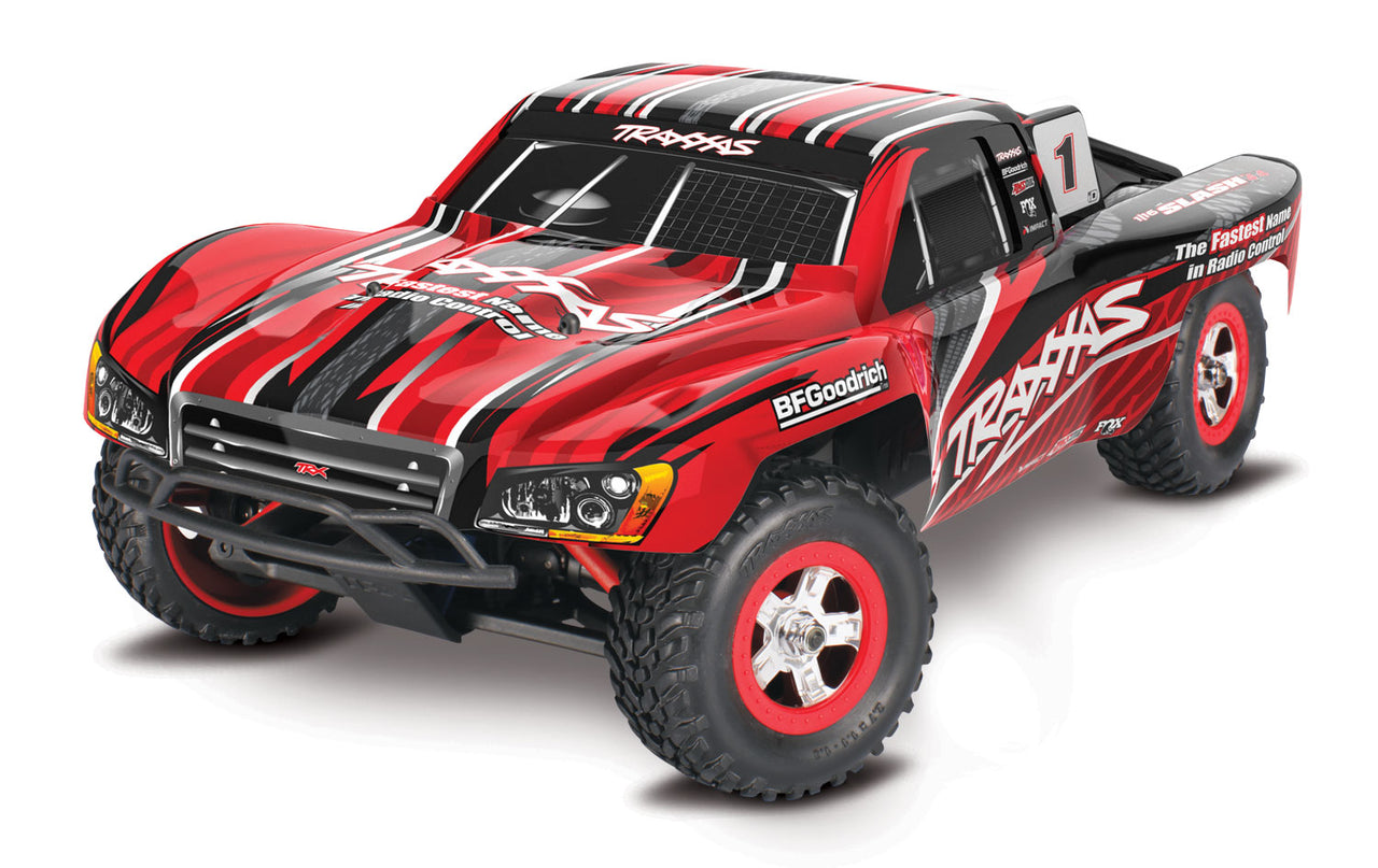 70054-8RED Traxxas Slash 1/16 4X4 Short Course Racing Truck RTR - Red