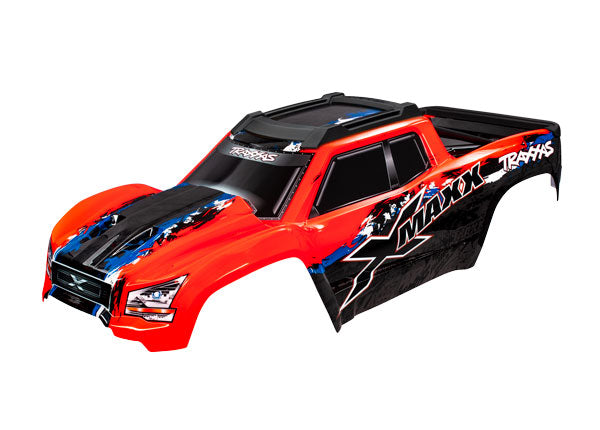 Traxxas Body, X-Maxx, red (painted, decals applied) (assembled