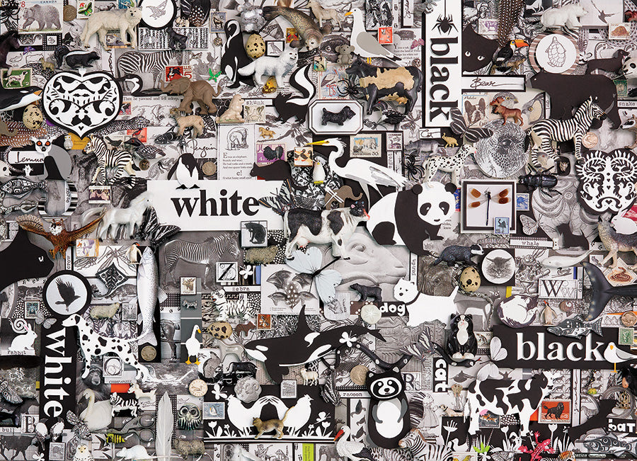 Black and White - Animals 1000-Piece Puzzle