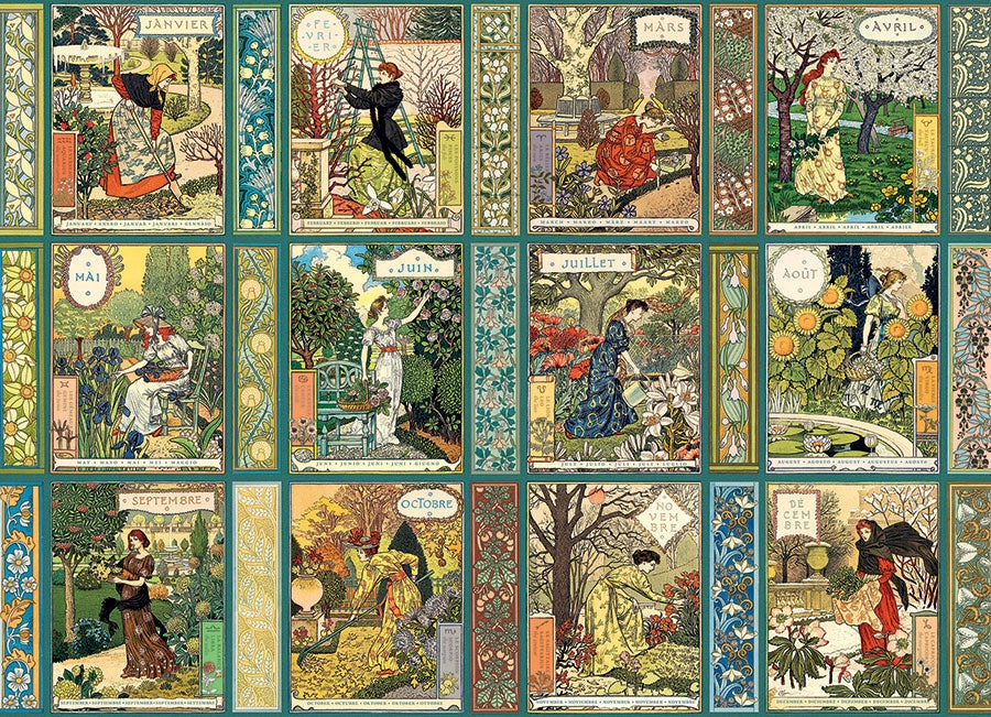 Puzzle de 1000 pièces Calendrier du jardinier