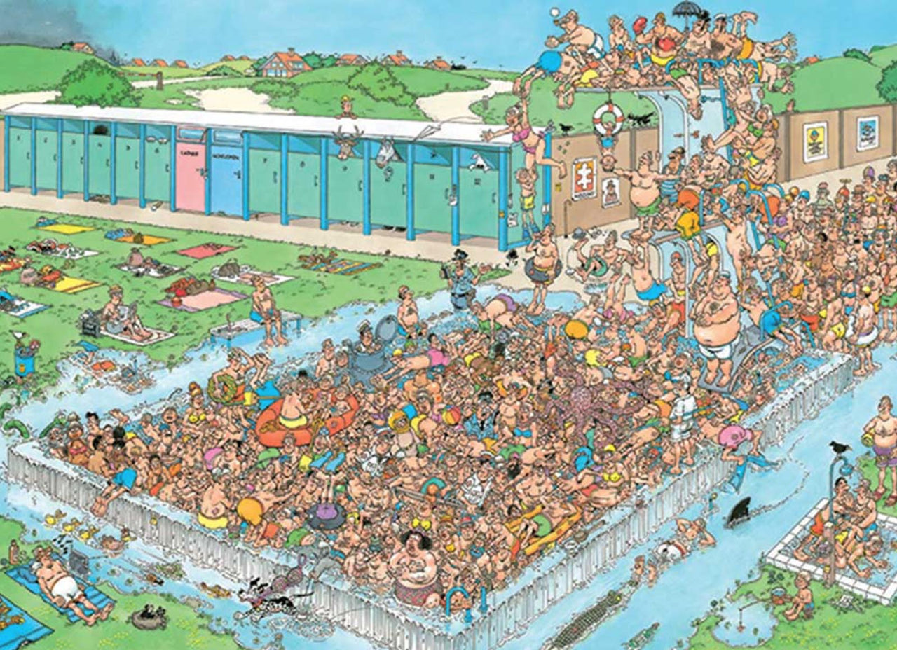 Pool Pile-Up 2000-Piece Puzzle