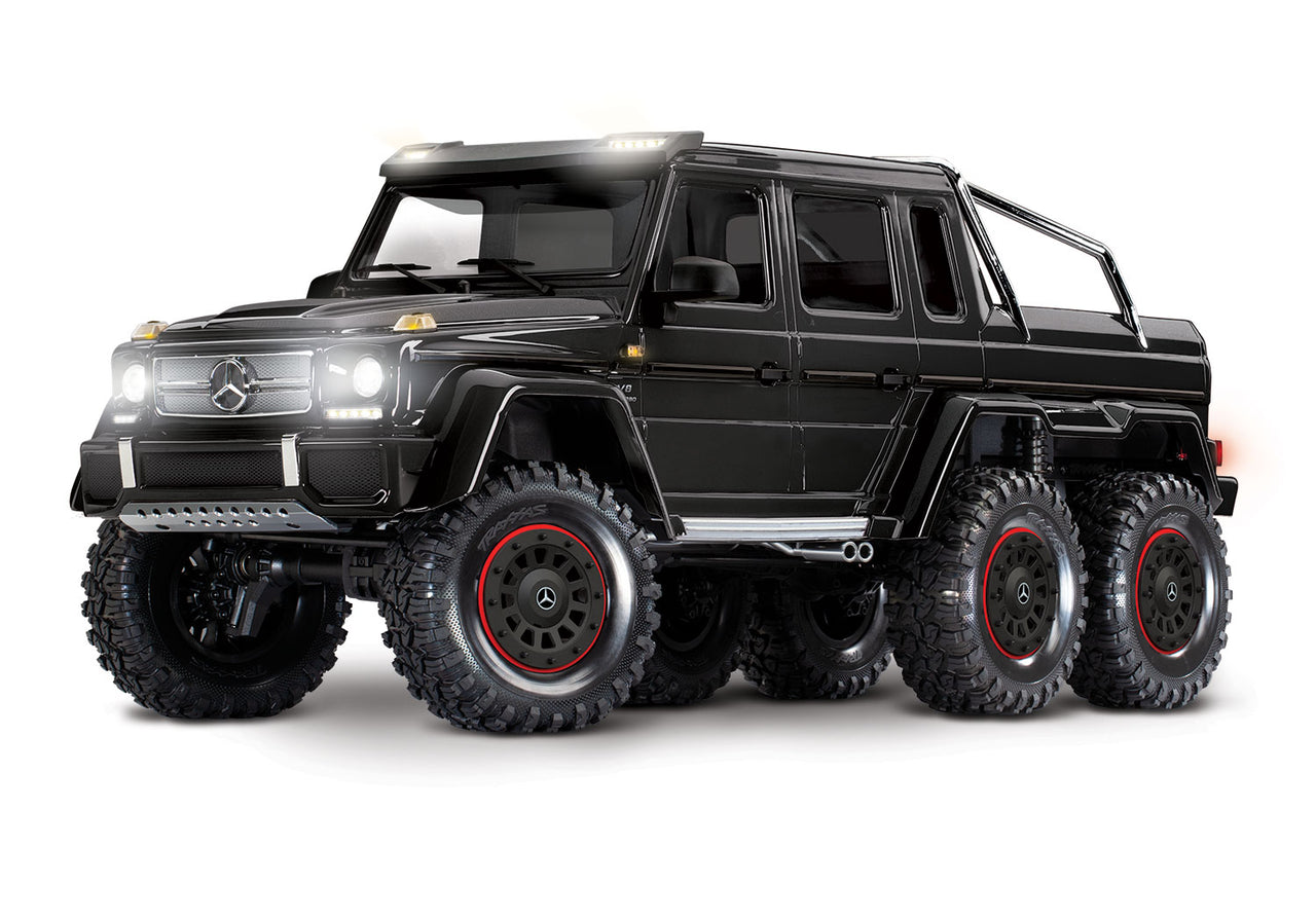 88296-4BLACK Traxxas TRX-6 Mercedes Benz G63 AMG 6x6 clipless body - Black