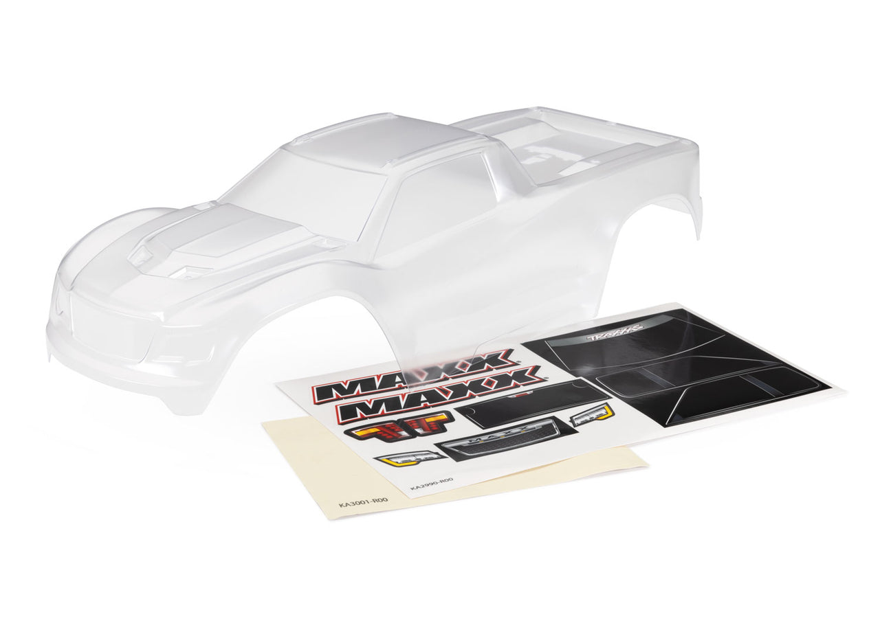 8824 Traxxas Body, Maxx, heavy duty, clear, requires painting