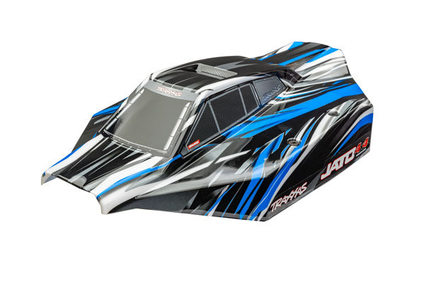 9018-BLUE Traxxas Body, Jato® 4X4 Brushless, blue (painted)