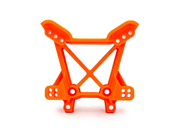 9033-ORNG Traxxas Shock tower, front (orange)