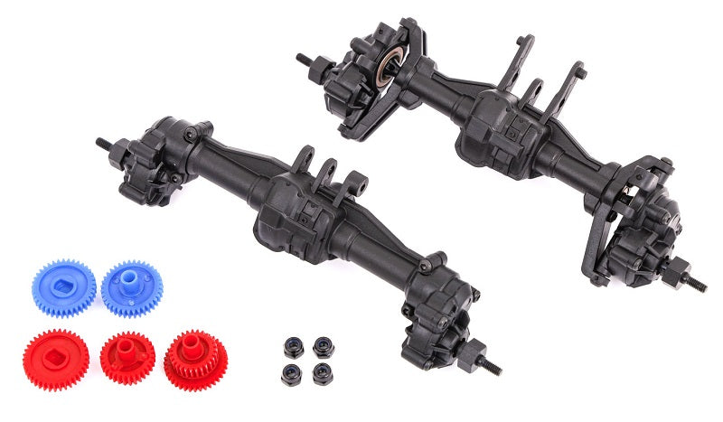 9843R Traxxas Portal kit, complete (2.56:1 reduction) (front & rear)