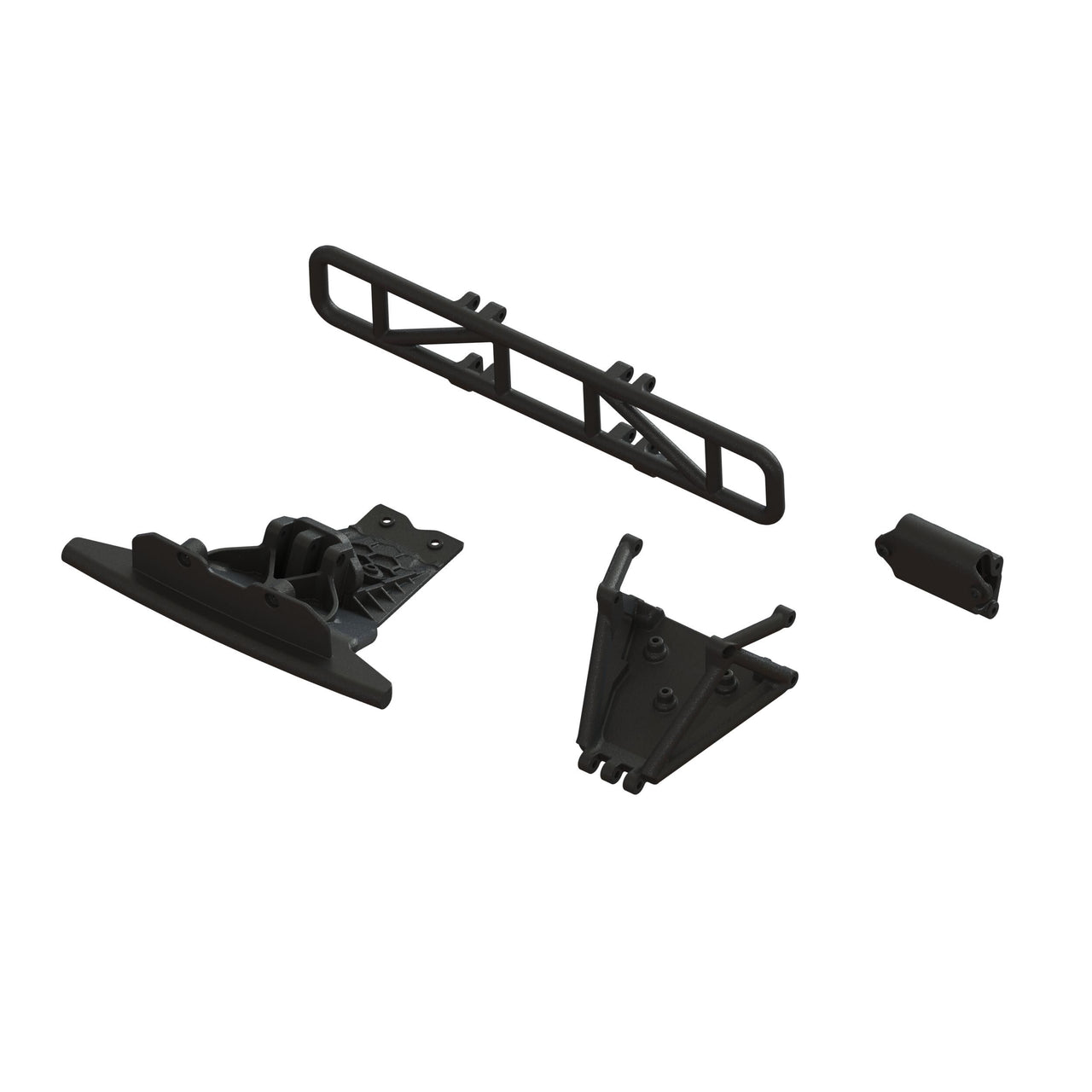 ARA-1577 Lower Skid And Bumper Mount Set, Black