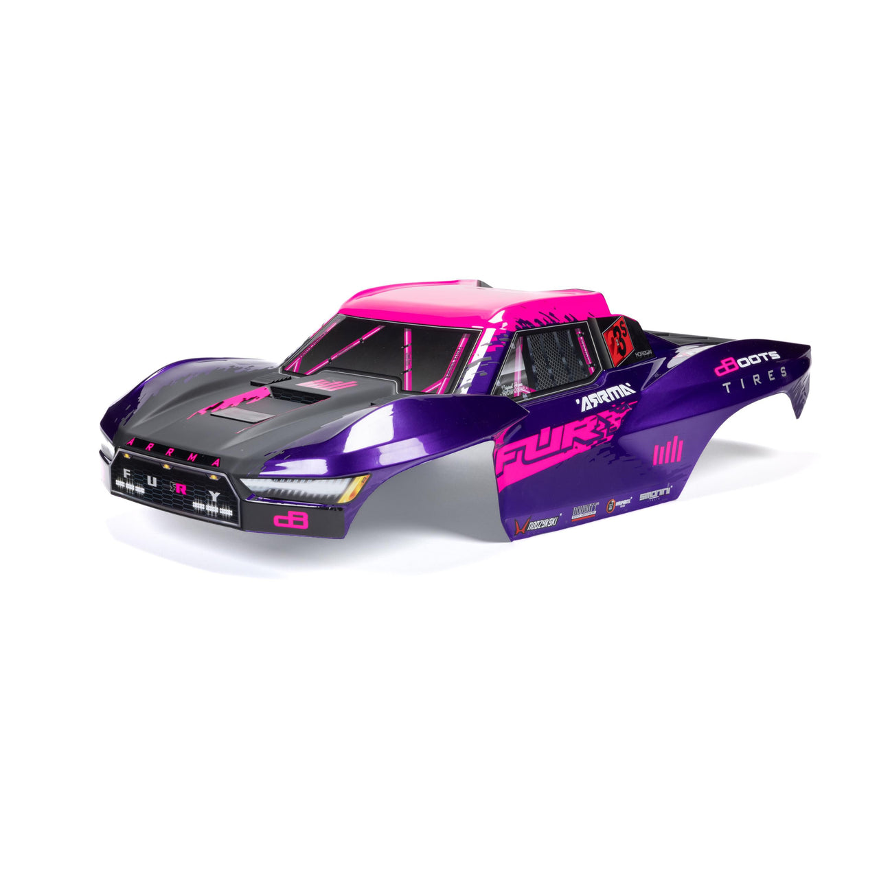 ARA-2121 1/10 FURY Painted Decaled Trimmed Body Set, Purple