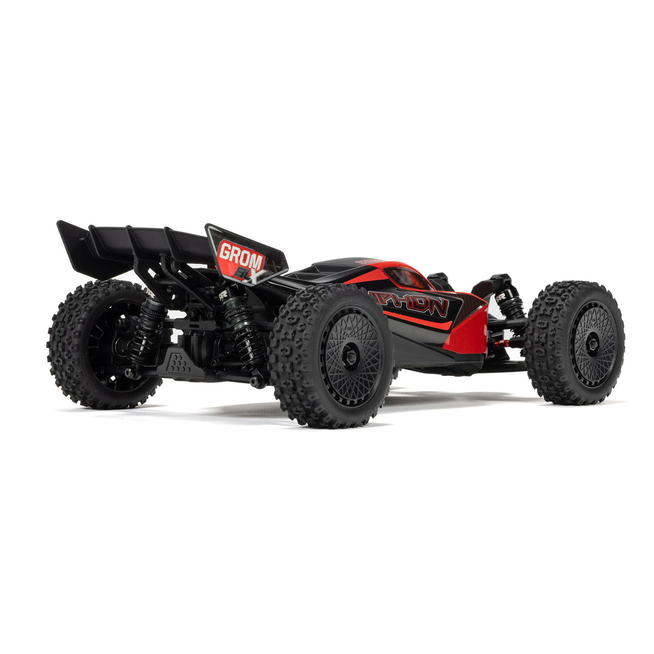 ARA2306ST1 TYPHON GROM 223S BLX Brushless 4X4 Small Scale Buggy RTR with Battery & Charger, Red