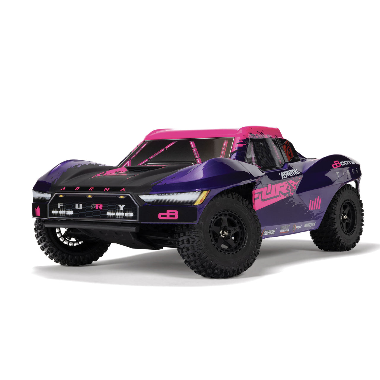 ARA3521T3 1/10 FURY 2wd 223S BLX Brushless Short Course Truck RTR avec DSC, Violet 