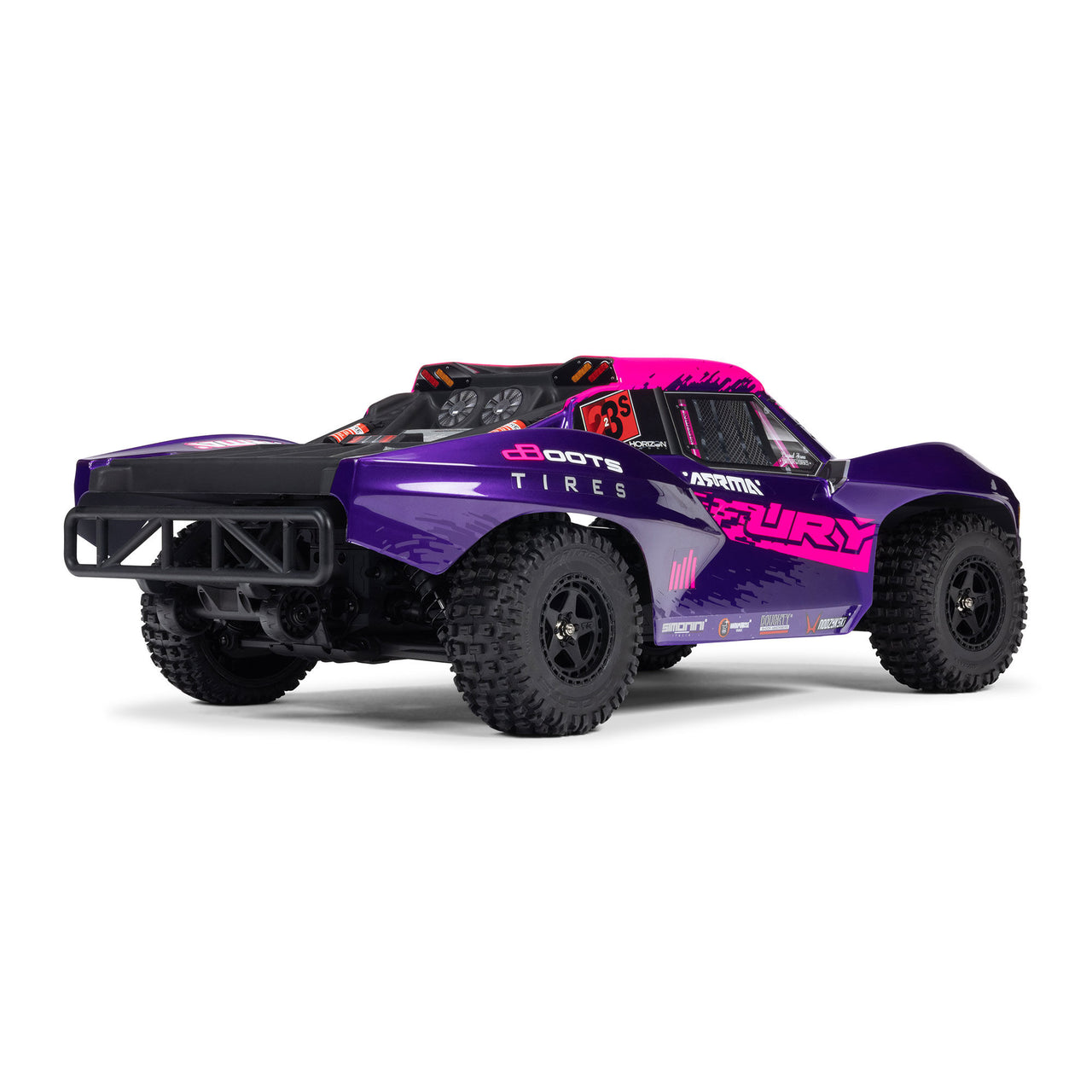 ARA3521T3 1/10 FURY 2wd 223S BLX Brushless Short Course Truck RTR avec DSC, Violet 