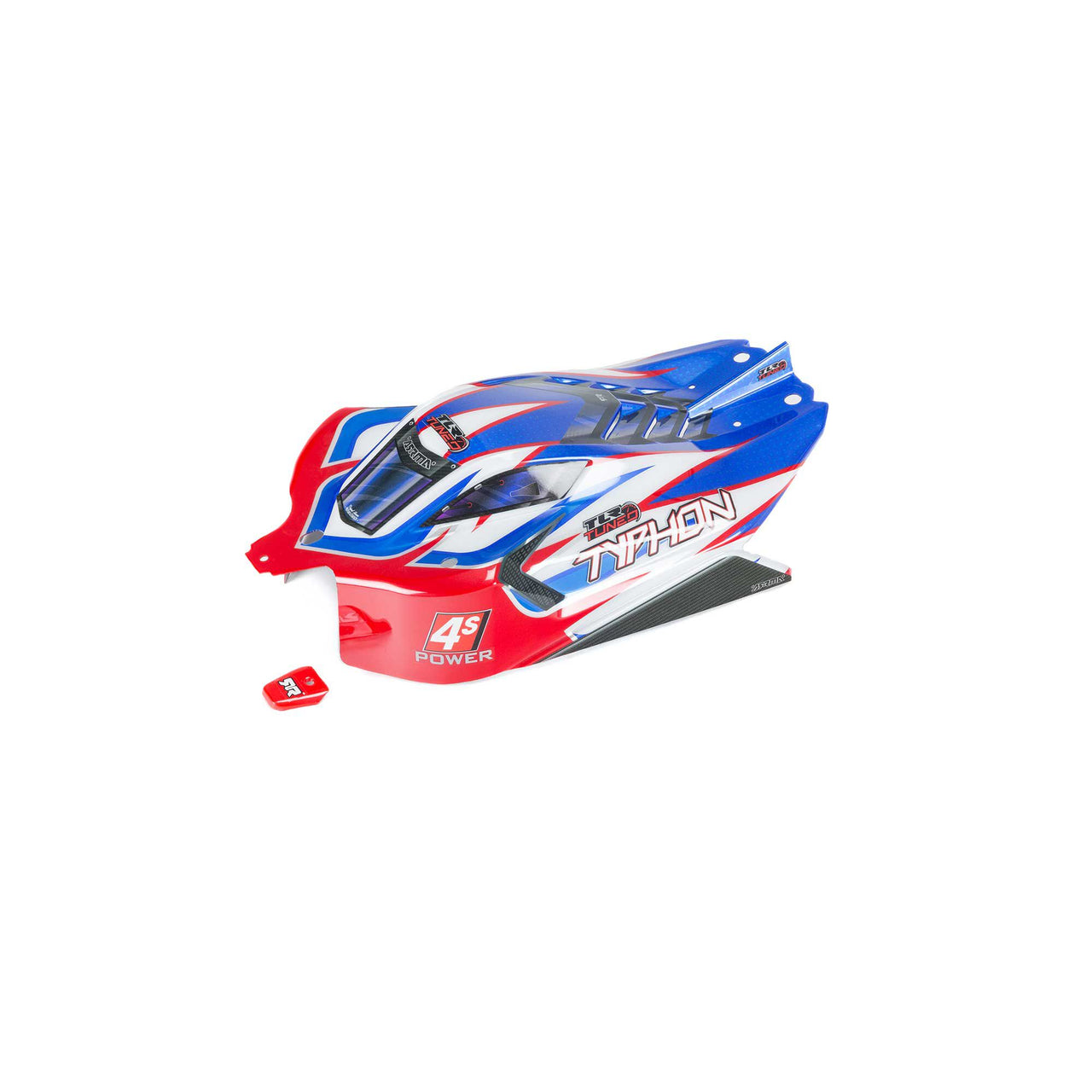 ARA406164 TYPHON TLR Tuned Finished Body Red/Blue