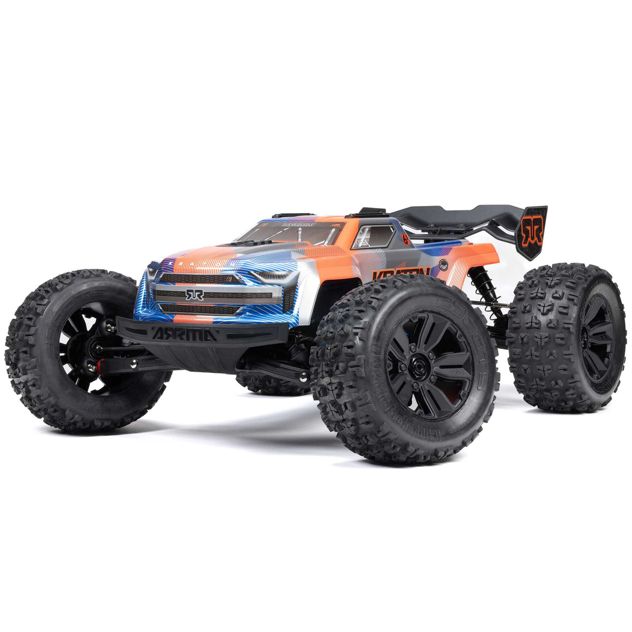 ARA8608V6T1 1/8 KRATON 6S V6 4X4 BLX Brushless Speed Monster Truck RTR, Blue/Orange