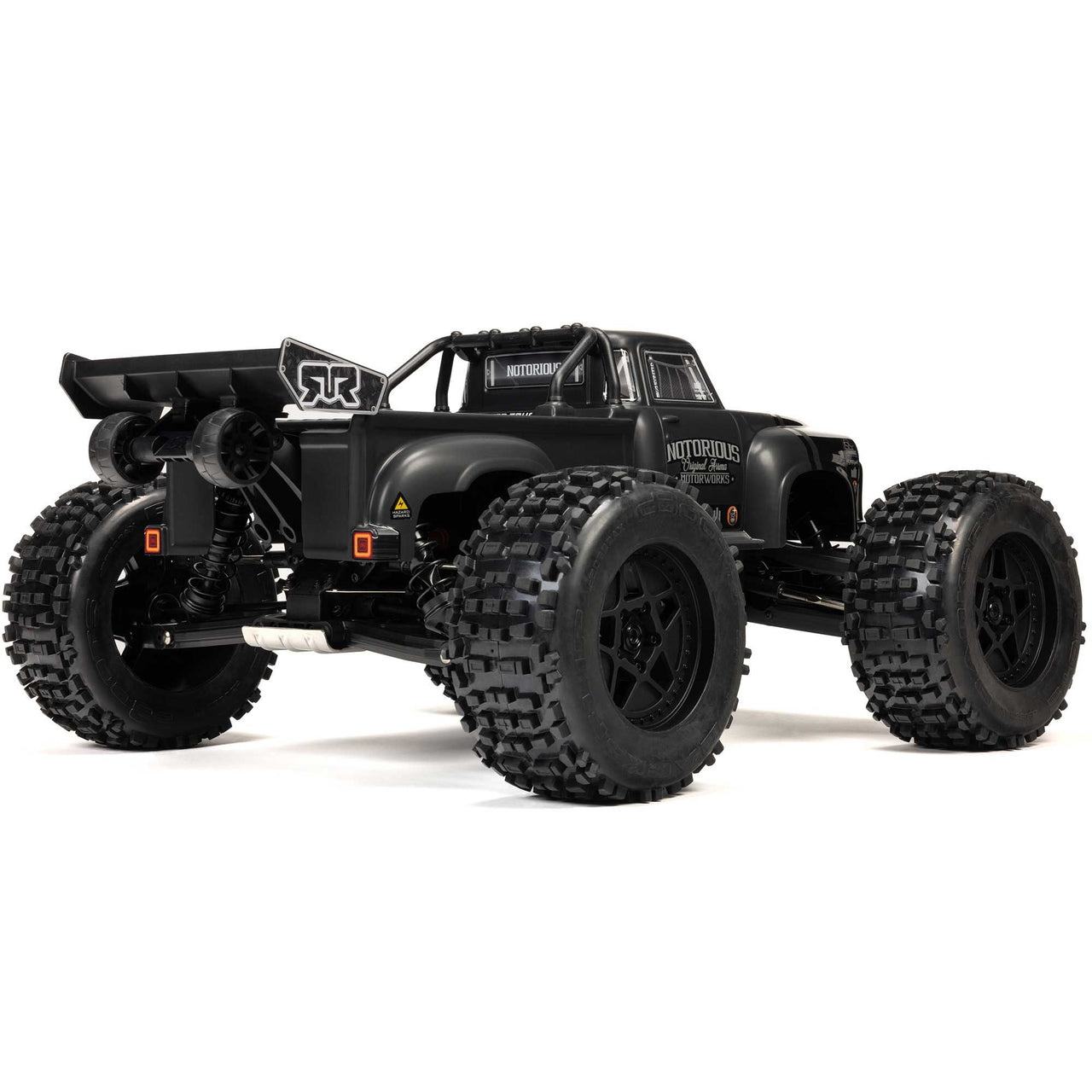 ARA8611V6T1 1/8 NOTORIOUS 6S V6 4X4 BLX Brushless Stunt Truck RTR, Black