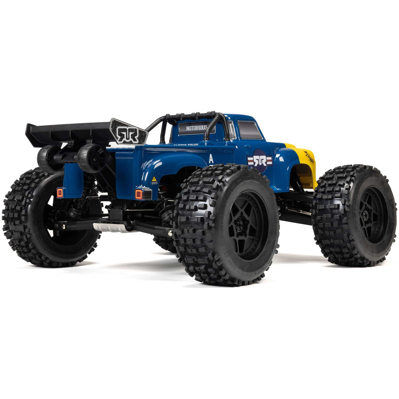 ARA8611V6T2 1/8 NOTORIOUS 6S V6 4X4 BLX Brushless Stunt Truck RTR, Blue