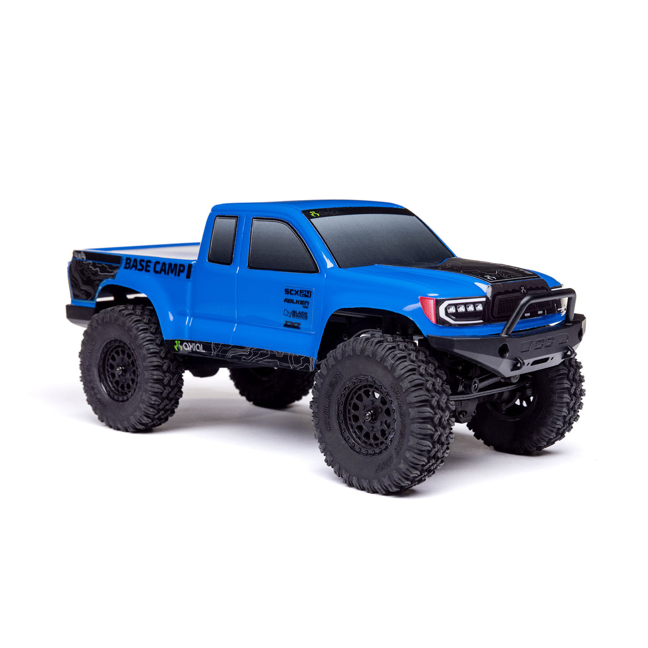 AXI-1219T2 1/24 SCX24 Base Camp 4WD Rock Crawler Brushed RTR with Battery & Charger, Blue