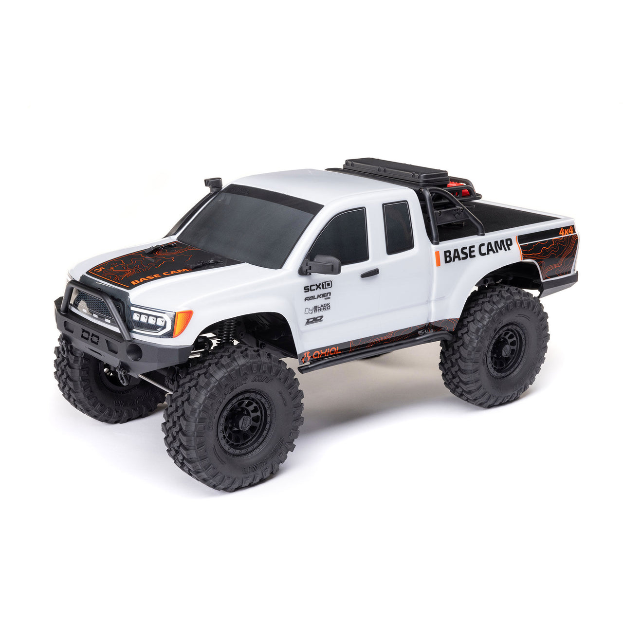 AXI-1375T1 1/10 SCX10 III Base Camp 4X4 Rock Crawler Brushed RTR, White