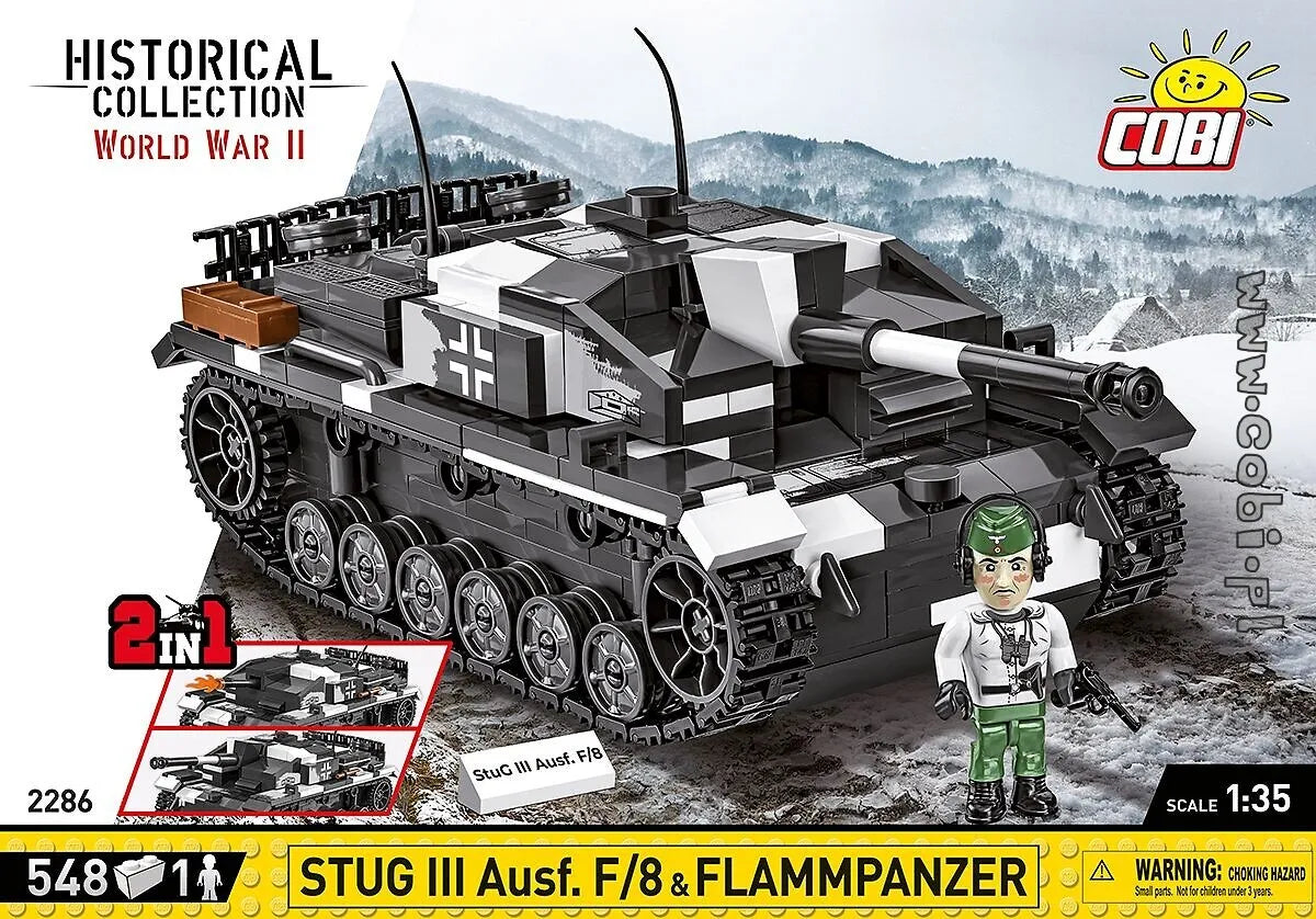 COBI-2286 COBI 548 pièces HC seconde guerre mondiale/2286/STUG III AUSF F/FLAMMPANZ