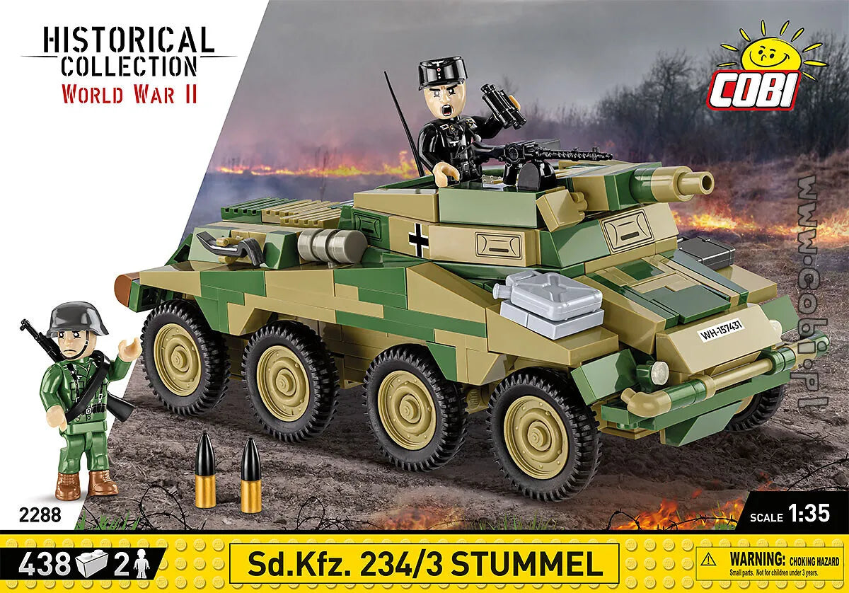 COBI-2288 COBI 439 PCS HC WWII /2288/ SD.KFZ 234/3 STUMMEL