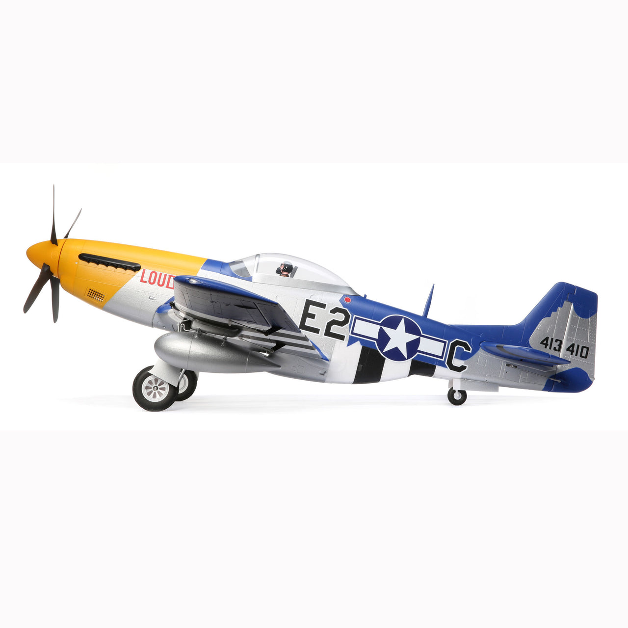 EFL01250 P-51D Mustang 1.5m Smart BNF Basic with AS3X and SAFE Select