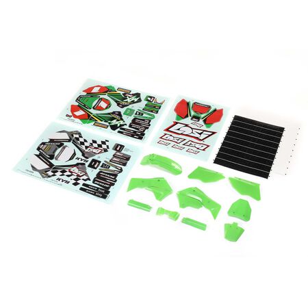 LOS260002 LOSI Green Plastics with Wraps: Promoto-MX