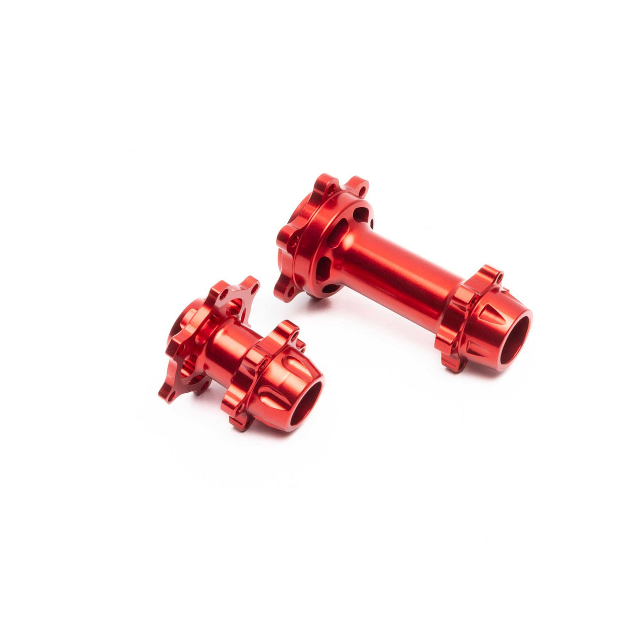 LOS362000 Aluminum Hub Set, Machined, Red: Promoto-MX