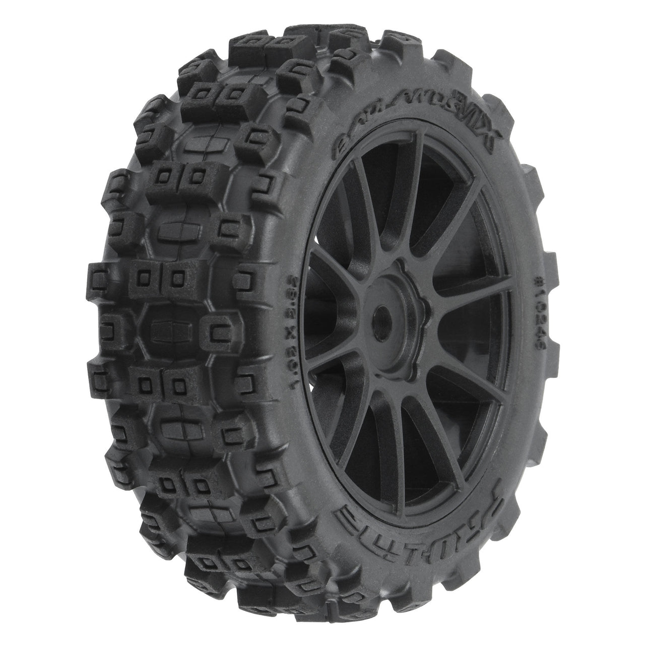 PRO1024610 Badlands MX 1.9" Buggy Tires MTD Mach-10 Black Wheels: Typhon GROM