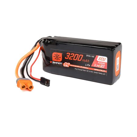 SPMX-1060 9.9V 3200mAh 3S 10C Smart G2 ECU LiFe Battery: IC3