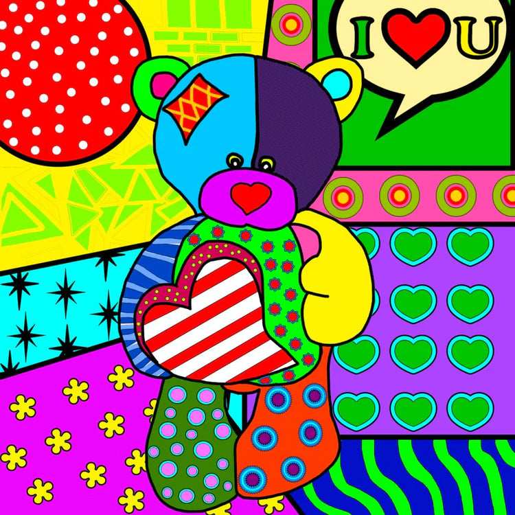 Diamond Painting - POP ART TEDDY