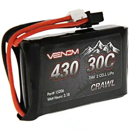 15206 LiPo 2S 7.4V 430mAh 30C JST-PH battery for Axial SCX24