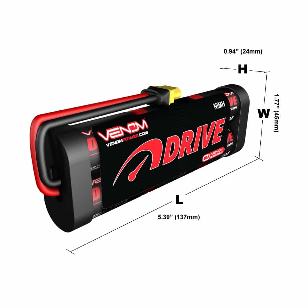 1548 NiMH battery 6C 7.2V 5000mAh UNI 2.0 (Deans/EC3/Traxxas/XT60)