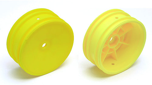 ASC9691 Team Associated 12mm Hex 2.2 Front Buggy Wheels (2) Yellow