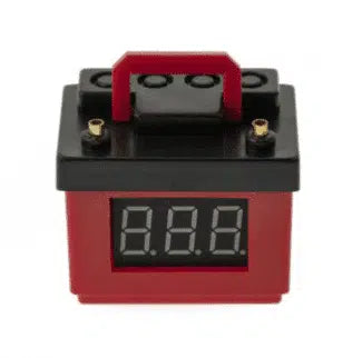 B-RD Battery simulation with voltage alarm Red and Black 1/10