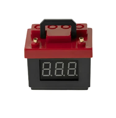 B-BK Battery simulation with voltage alarm Black and Red 1/10