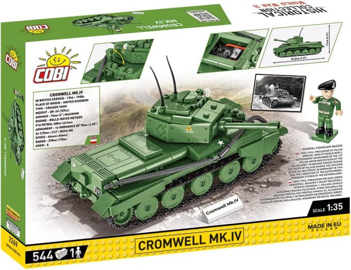 COBI-2269 COBI 544 PCS HC WWII /2269/ CROMWELL MK. IV "HELLA"