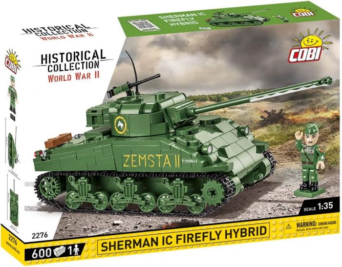 COBI-2276 COBI 608 pièces HC seconde guerre mondiale/2276/SHERMAN IC FIREFLY hybride 