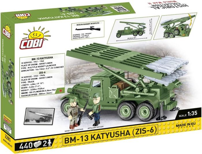 COBI-2280 COBI 440 pièces HC seconde guerre mondiale/2280/BM-13 KATYUSHA lance-roquettes 