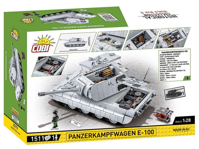 COBI-2572 COBI 1511 PCS HC WWII /2572/ PANZERKAMPFWAGEN E-100