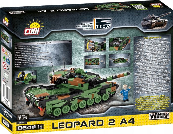 COBI-2618 COBI 864 PCS FUERZAS ARMADAS /2618/ LEOPARDO 2 A4